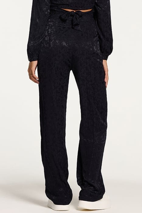 LADIES MILANO TROUSERS FOREST JAQUARD DARK NAVY BLUE 2