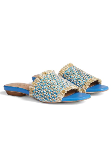 FLS MULE BLUE/CREAM 2