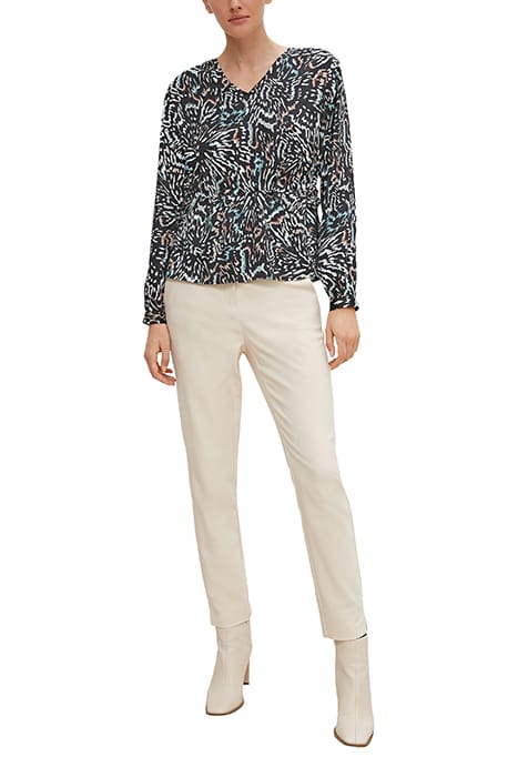 COMMA BLOUSES GREY/BLACK 3