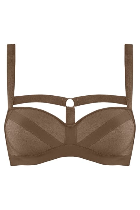 WING POWER SPARKLING GOLD BALCONY BRA 3