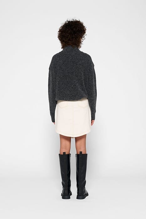 WESTERN MINI SKIRT ECRU 2