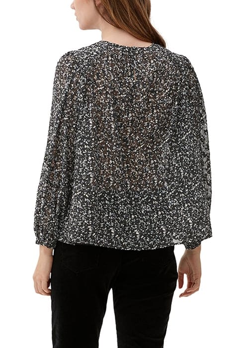 S.OLIVER BLOUSES GREY/BLACK 2