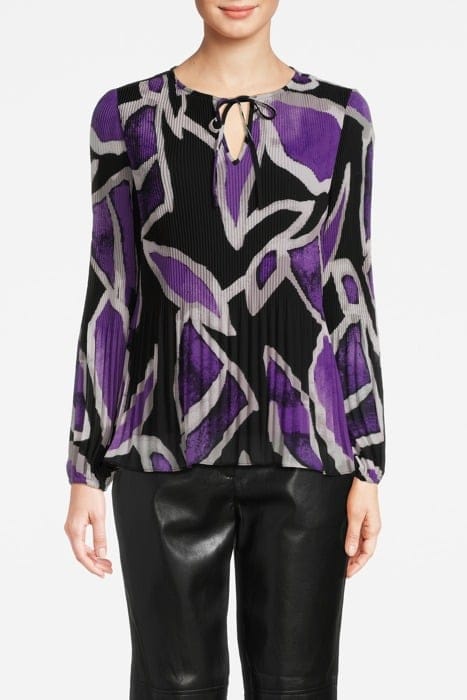 COMMA BLOUSES GREY/BLACK 1