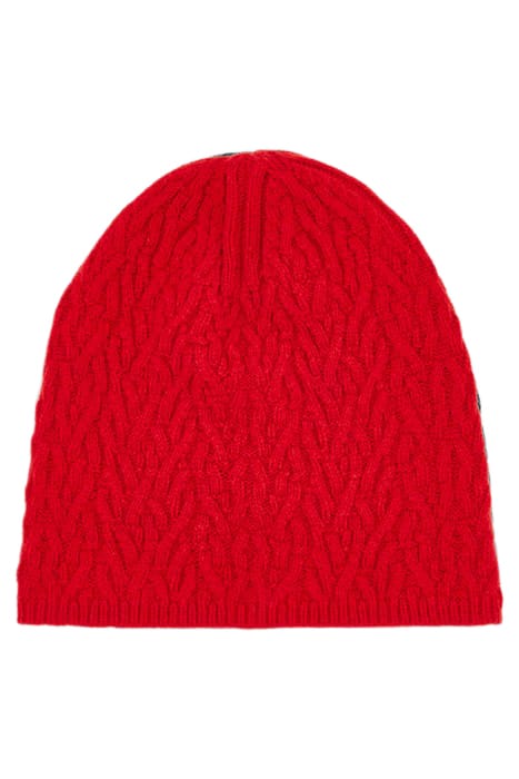 CABLE BEANIE POPPY 1