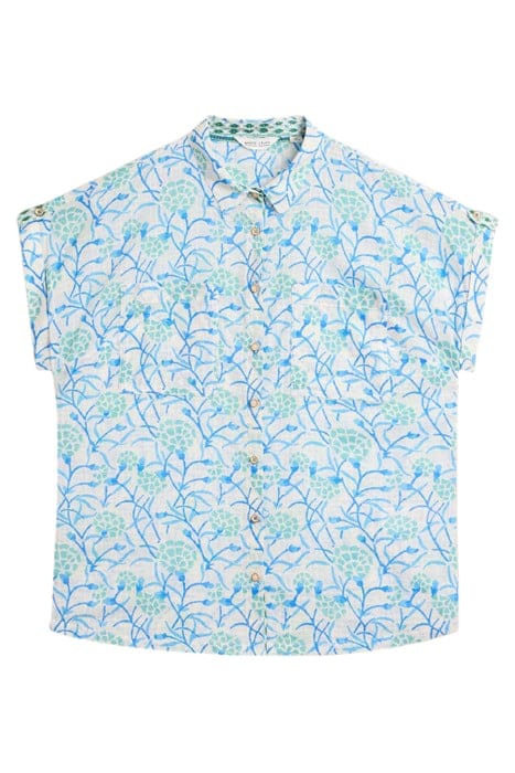 ELLIE  COTTON SHIRT IVORY PRINTED 2