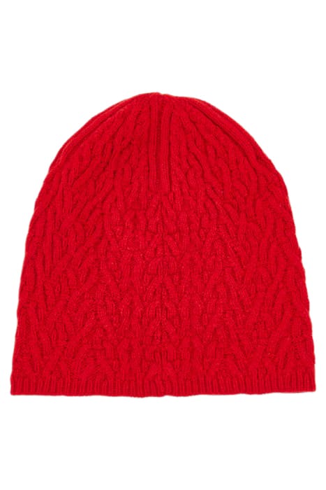 CABLE BEANIE POPPY 2