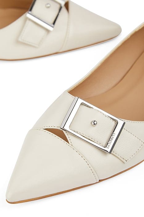 BRYNN CURVED BALLERINA SHOES OFF WHITE 4