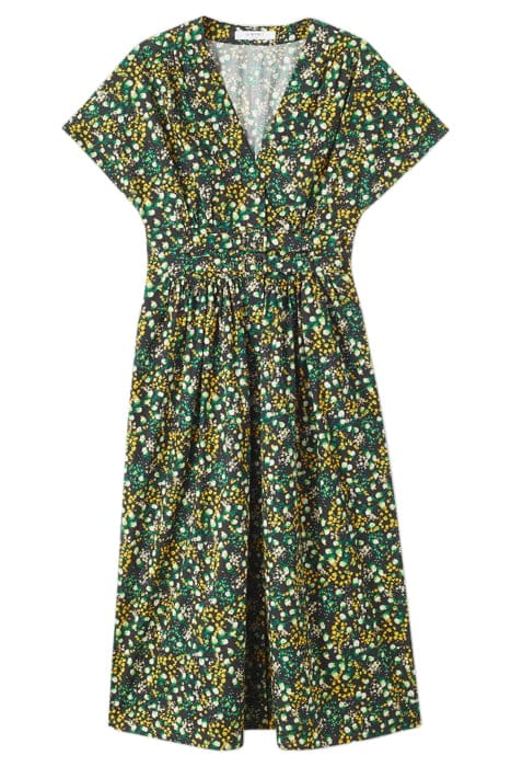 EVA MEADOW MIDI DRESS BLACK 3
