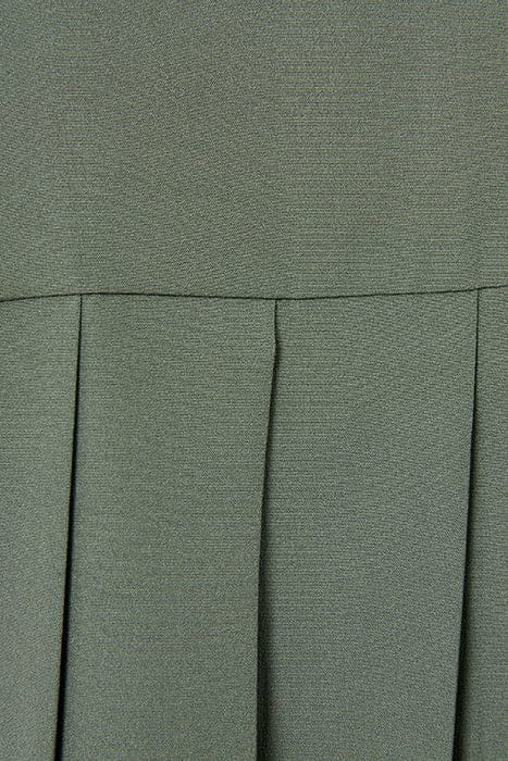 PLEAT BACK BUTTON THRU KHAKI 3
