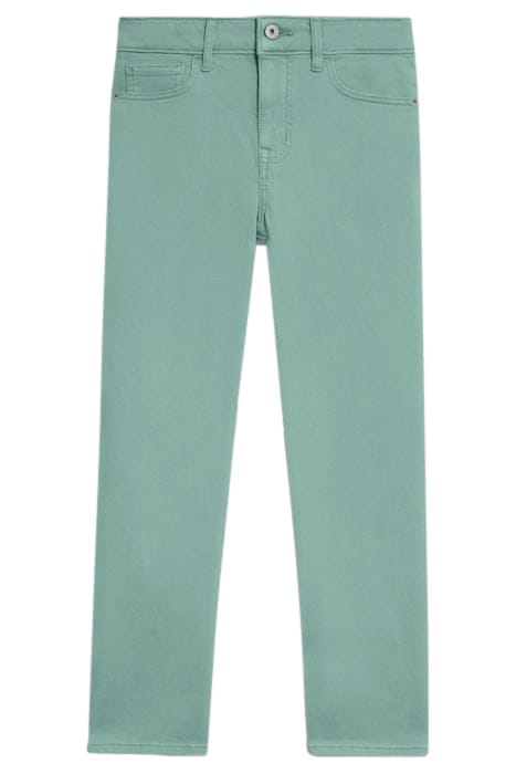 BLAKE STRAIGHT CROP JEAN MID TEAL 2