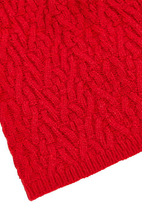 CABLE BEANIE POPPY 3