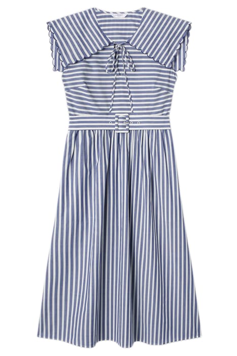 BEAU STRIPE MIDI DRESS NAVY/CREAM 3