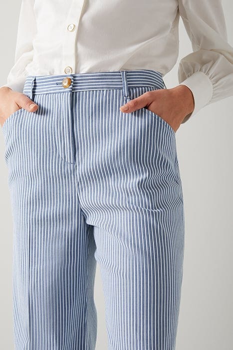 GENE STRIPE BLAZER BLUE/WHITE 5