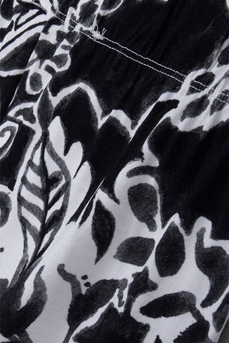 BASIC LEGGINGS PRINT BLACK WITH OFFWHITE CENTREPIECE PRINT 3