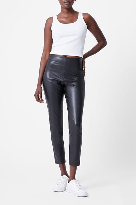 FAUX SIDE ZIP SKINNY TROUSER BLACK 2