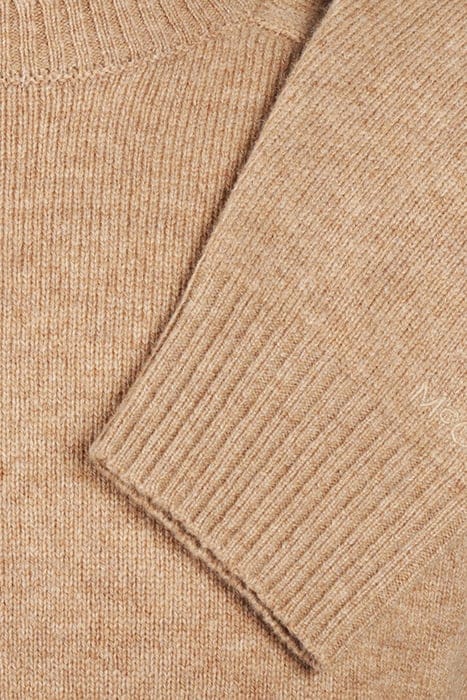 LAMBSWOOL CREW NECK SWEATER SAND 3