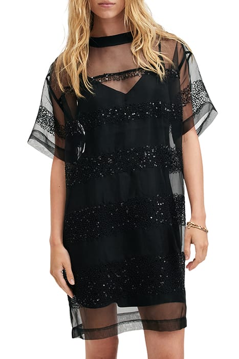 IZABELA EMB DRESS BLACK 1