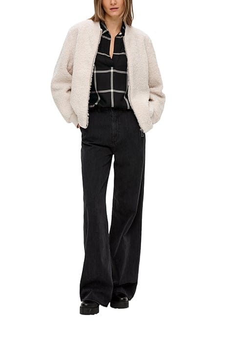 S.OLIVER BLOUSES GREY/BLACK 4