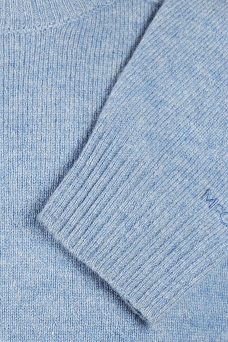 LAMBSWOOL CREW NECK SWEATER SKY BLUE 3