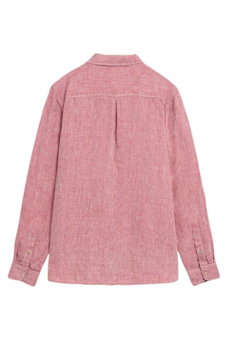 PEMBROKE LINEN SHIRT MID RED 3