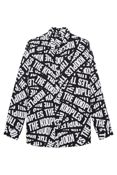 CHEMISE A MANCHES LONGUES COL CLASSIQUE BLACK WHITE 1