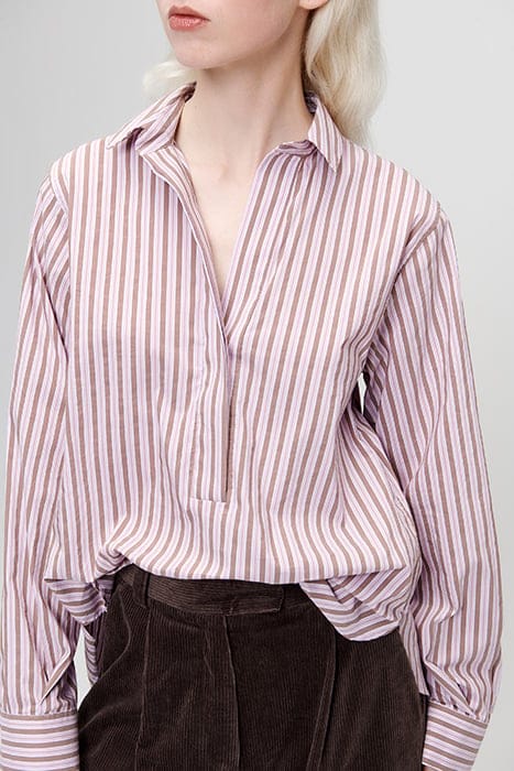 MAGGY POPLIN POLO TOP TWILIGHT 4