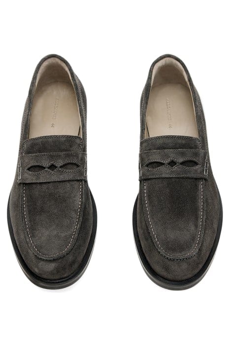 HARMON SUEDE LOAFER CHARCOAL GREY 4