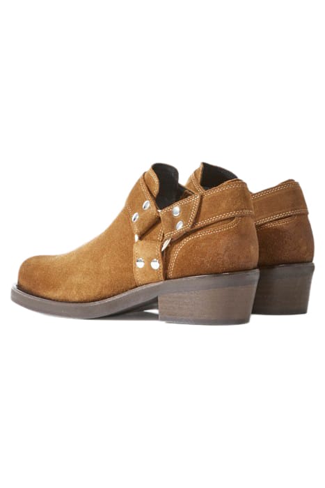 BOTTINES BASSES EN DAIM AVEC BOUCLES BROWN 4