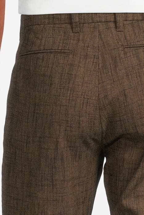 SLIM FIT PANTS WITH WELT HIP POCKET AND NUTMEG 4