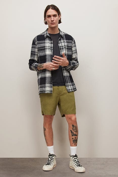 JOHNNY FLAT FRONT SHORTS BOTTLE GREEN 2