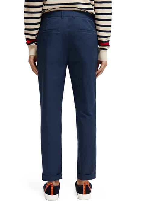 BLAKE - STRETCH POPLIN PLEATED CHINO STEEL 2