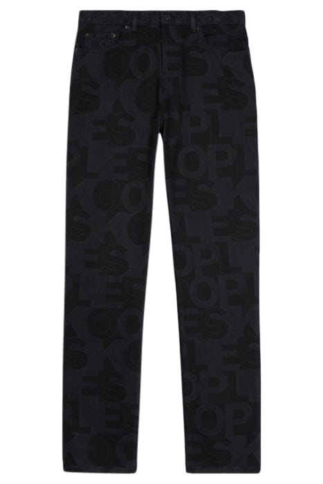 JEAN DROIT LOGO BLACK WASHED 3