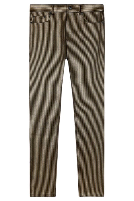JEAN SLIM RAYURE DORE BLACK / GOLD 1