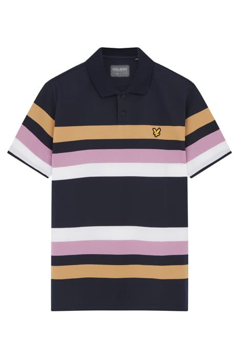 TEAM STRIPED POLO DARK NAVY 4