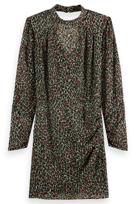 MOCK NECK MINI DRESS WITH OPEN BACK DETAIL CREATURES OF THE  5