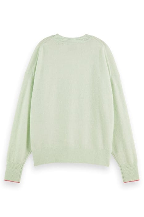 FUZZY CREW NECK PULLOVER LIGHT MINT 5