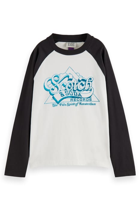 BOYS COTTON IN CONVERSION LONG-SLEEVED ARTWORK T-SHIRT OFF W 1