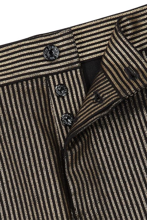 JEAN SLIM RAYURE DORE BLACK / GOLD 2