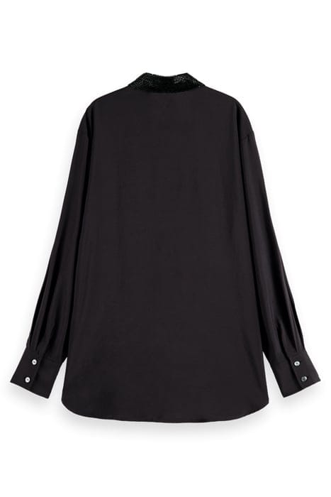 RELAXED FIT SHIRT WITH BEADED COLLAR AND CHEST POCKETS EVENI 5