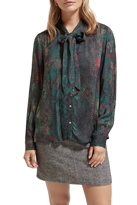 SHIRT WITH TIE NECK SNAKE 1