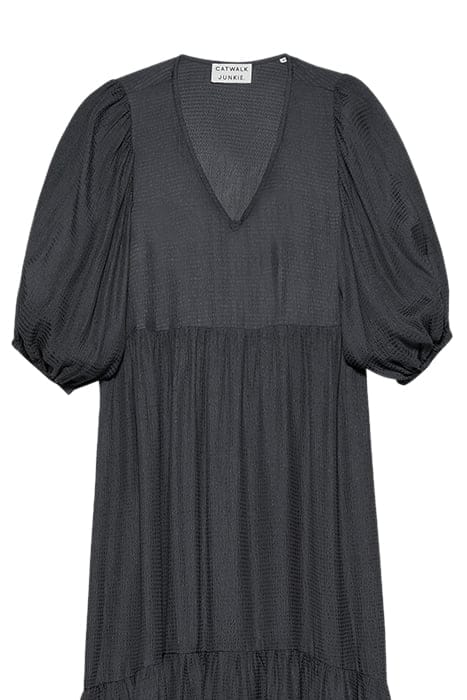 TIERED MAXI DRESS DARK GREY 2