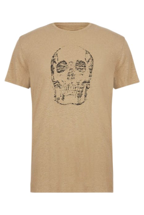 SS CREW TEE - SKULL DRY FIG 2
