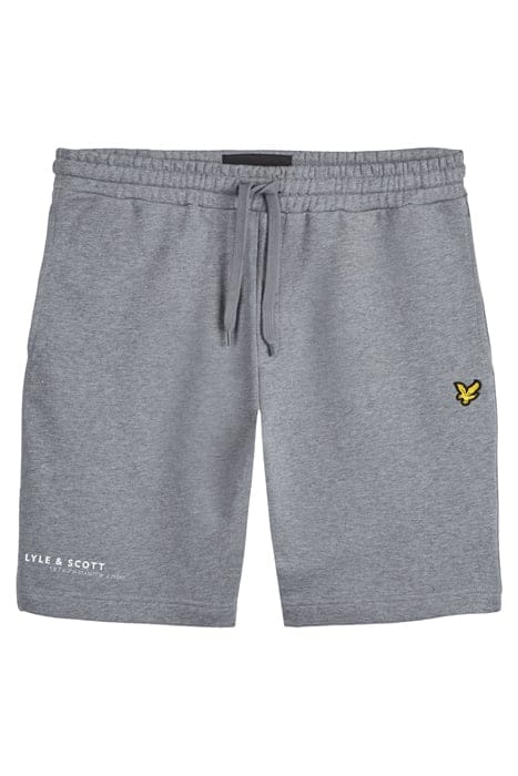 CO-ORDINATE PRINT SWEAT SHORT MID GREY MARL 3