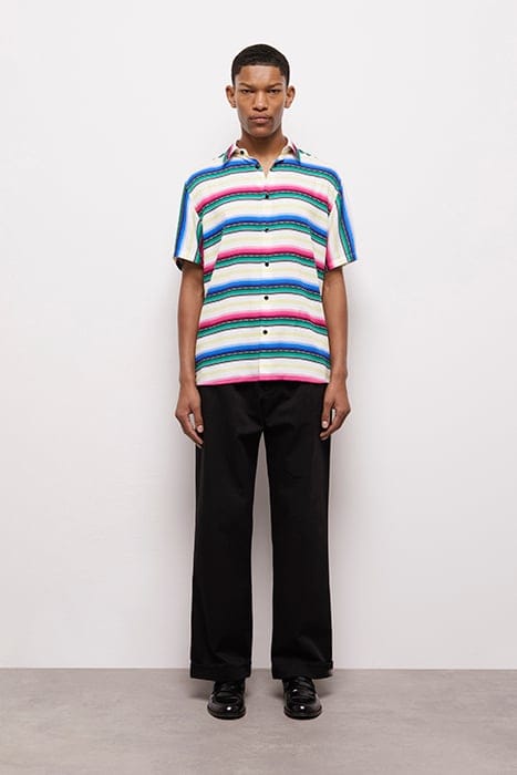CHEMISE A MANCHES COURTE ET COL CLASSIQUE IMPRIMEE MULTICOLO 2
