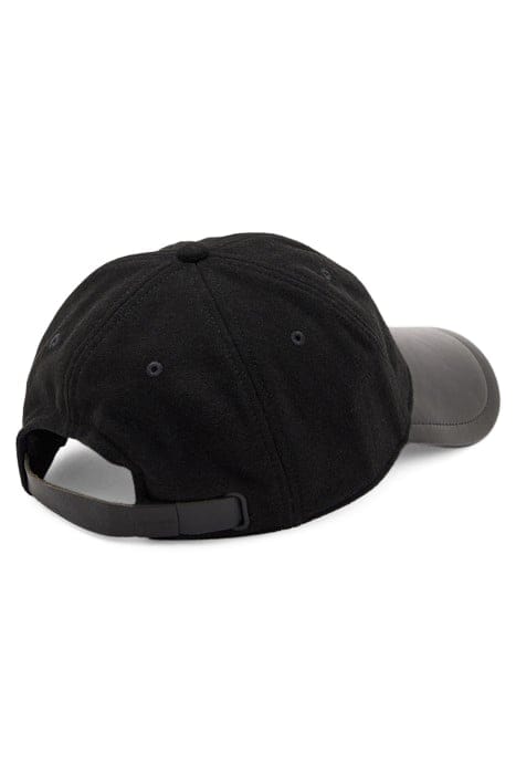 WOOL LEATHER BB CAP BLACK 4