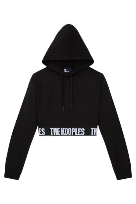SWEAT CAPUCHE BANDE LOGO BLACK 1