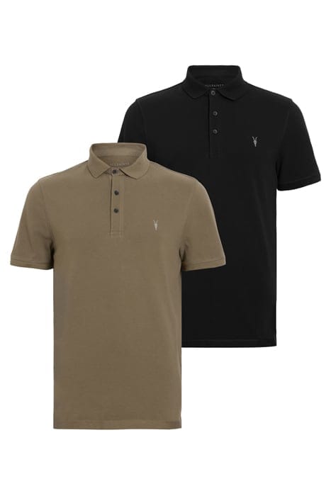 REFORM SS POLO 2 PAC BLACK/CAGE BROWN 1