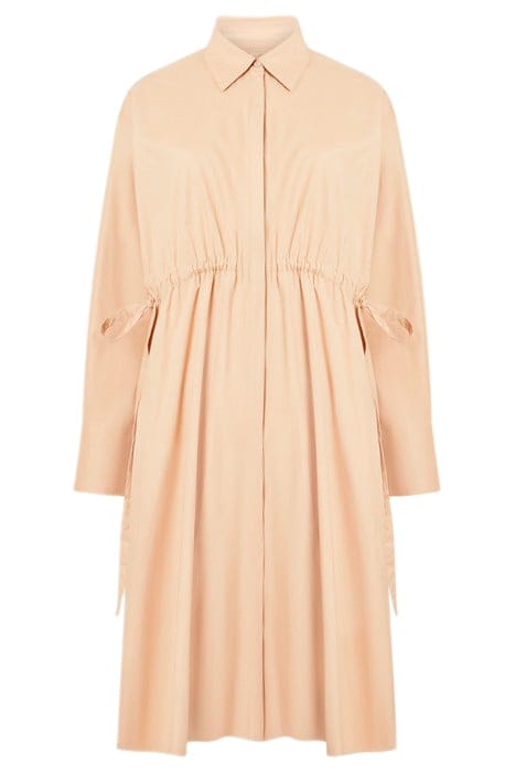 POPLIN TIE SHIRT DRESS K TAN 1