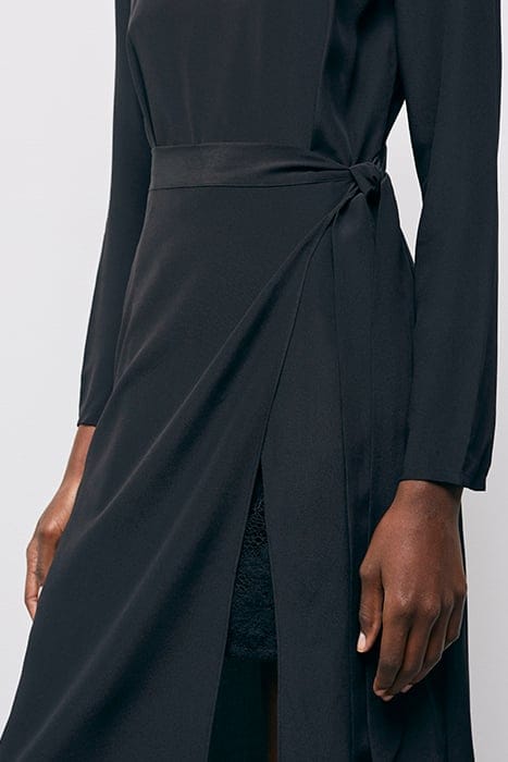 ROBE LONGUE MANCHES LONGUES JUPE DENTELLE BLACK 5