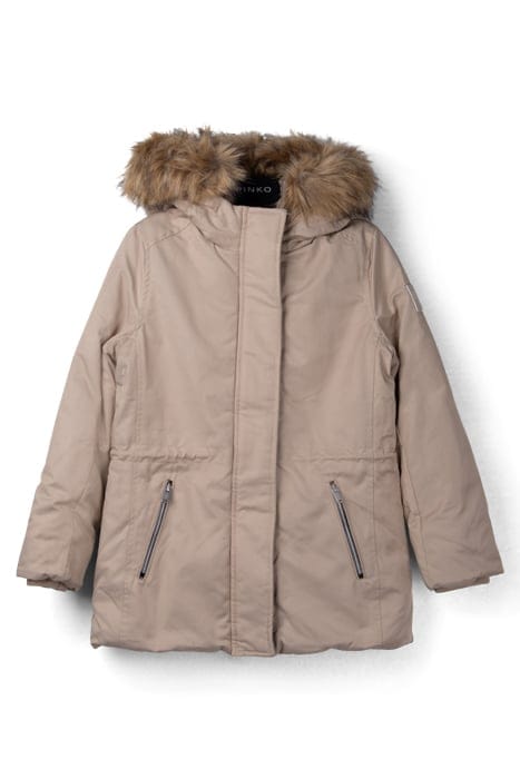 GIRLS’ BEIGE PARKA WITH DETACHABLE FACING BEIGE 1